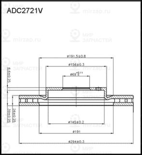 Запчасть ALLIED NIPPON ADC2721V