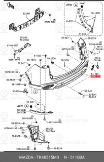 Запчасть MAZDA TK48515M0