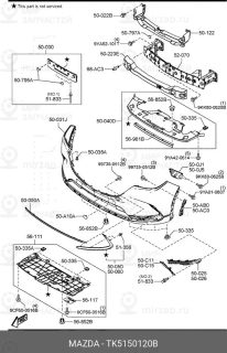 Запчасть MAZDA TK5150120B
