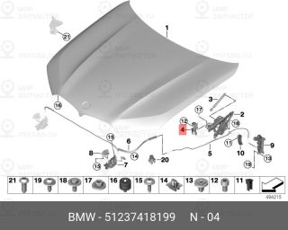Запчасть BMW 51237418199