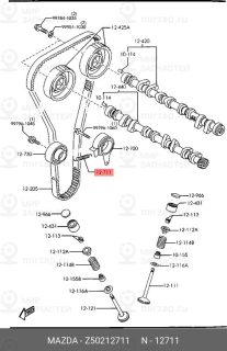 Запчасть MAZDA Z50212711