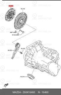 Запчасть MAZDA Z60416460