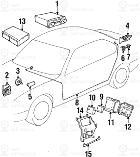 Запчасть BMW 51478108404