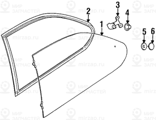 Защитная окантовка Л BMW 51728146765