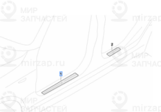 Накладка порога П Пд M BMW 51773415848