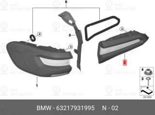 Запчасть BMW 63217931995