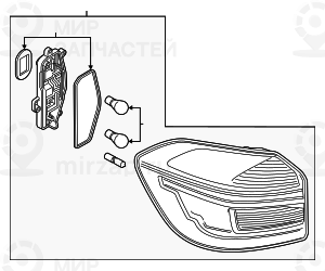 Запчасть BMW 63219853368