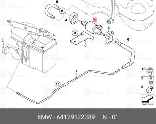 Запчасть BMW 64129122389
