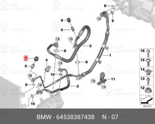 Запчасть BMW 64538387438