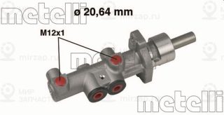 Главный тормозной цилиндр METELLI 050404