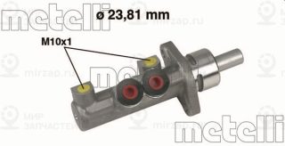 Главный тормозной цилиндр METELLI 050412