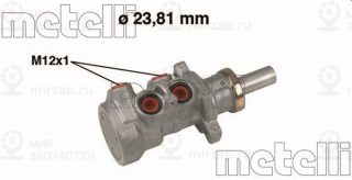 Главный тормозной цилиндр METELLI 050640