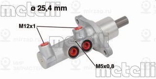 Главный тормозной цилиндр METELLI 050718