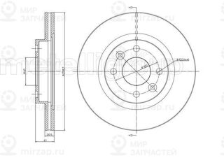 Тормозной диск METELLI 230549C