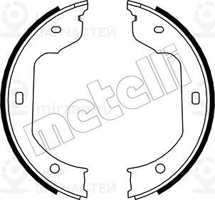 Комплект тормозных колодок стояночной системы METELLI 530019