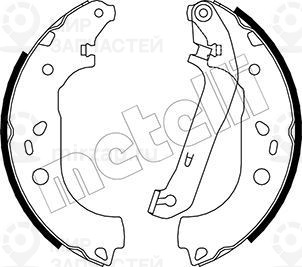 Комплект тормозных колодок METELLI 530142