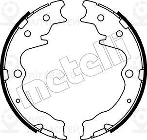 Комплект тормозных колодок стояночной системы METELLI 530228