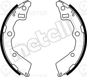 Комплект тормозных колодок METELLI 530229
