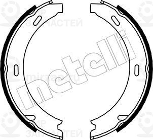 Комплект тормозных колодок стояночной системы METELLI 530233