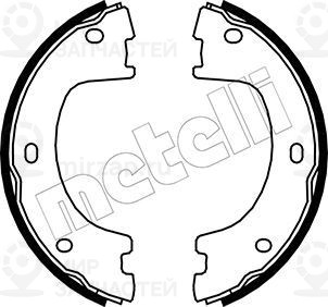 Комплект тормозных колодок стояночной системы METELLI 530249