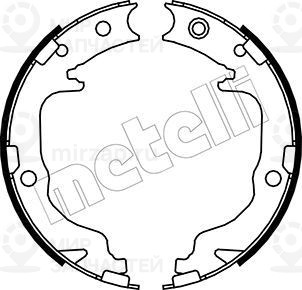 Комплект тормозных колодок стояночной системы METELLI 530362