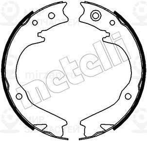 Комплект тормозных колодок стояночной системы METELLI 530388