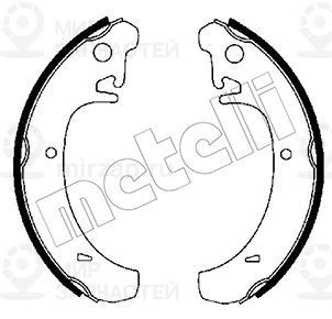Комплект тормозных колодок METELLI 530456