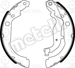 Комплект тормозных колодок METELLI 530535