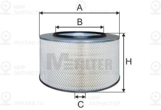 Фильтр воздушный MFILTER A525