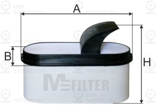 Фильтр воздушный MFILTER A8068