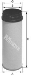 Фильтр воздушный MFILTER A819