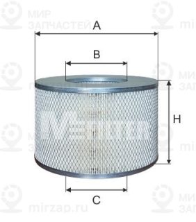 Фильтр воздушный MFILTER A836