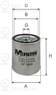 Запчасть MFILTER DF3606