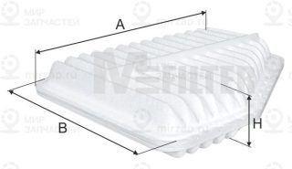 Фильтр воздушный MFILTER K7093