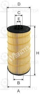 Фильтр масляный MFILTER TE640