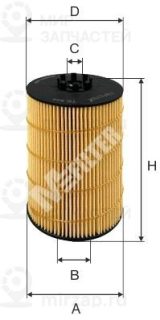 Фильтр масляный MFILTER TE644