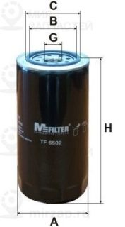 Фильтр масляный MFILTER TF6502