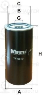 Фильтр масляный MFILTER TF6510