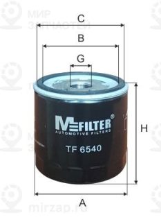 Фильтр масляный MFILTER TF6540