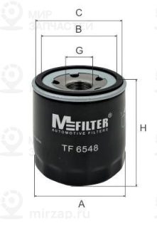 Фильтр масляный MFILTER TF6548