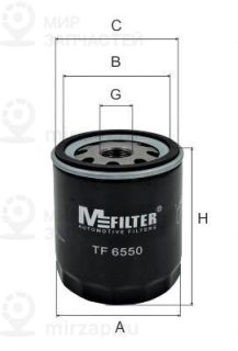 Фильтр масляный MFILTER TF6550