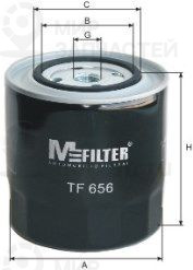 Фильтр масляный MFILTER TF656