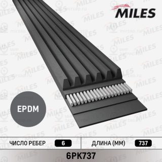 Ремень поликлиновой MILES 6PK737