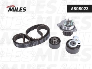 Насос водяной + комплект зубчатого ремня MILES AB08023