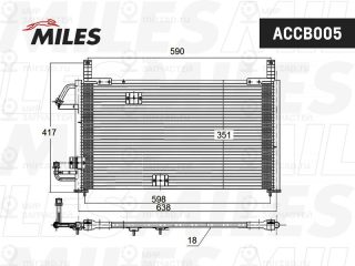 Конденсатор кондиционера MILES ACCB005