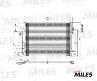 Конденсатор кондиционера MILES ACCB012