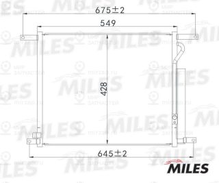 Конденсатор кондиционера MILES ACCB067