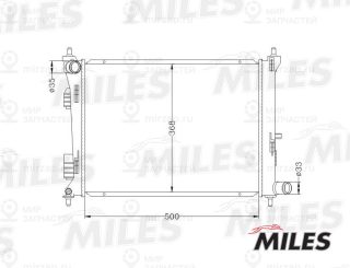 Радиатор охлаждения двигателя MILES ACRB022