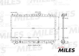 Радиатор охлаждения двигателя MILES ACRB030