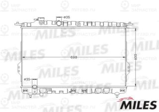 Радиатор охлаждения двигателя MILES ACRB073
